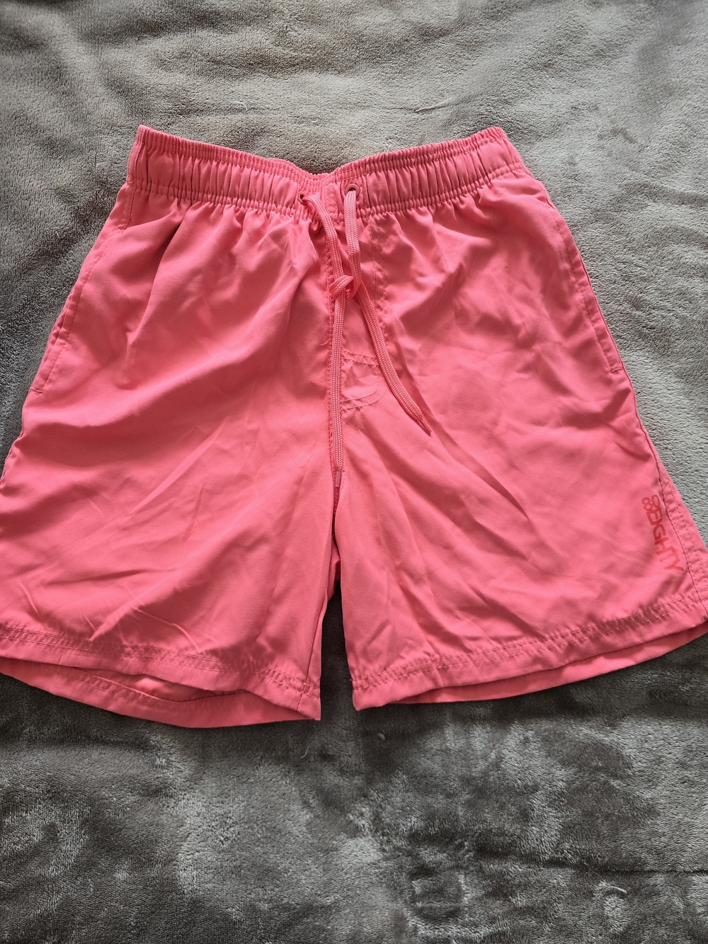 Burnside Men's Bright Coral Pink Athletic / Swim Shorts